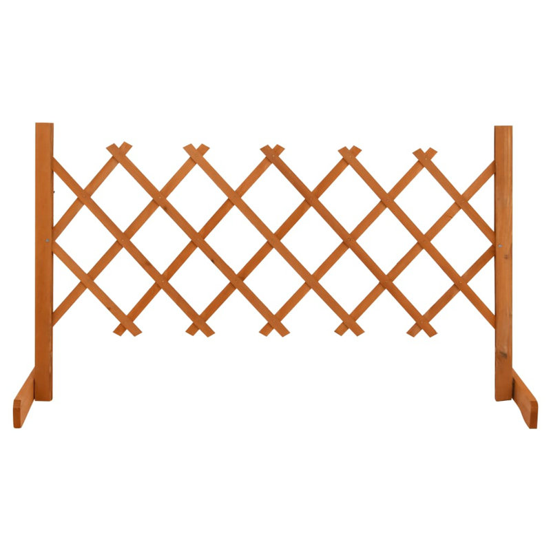 Broumov Wood Fence Panels, Orange, 60cm H x 120cm W