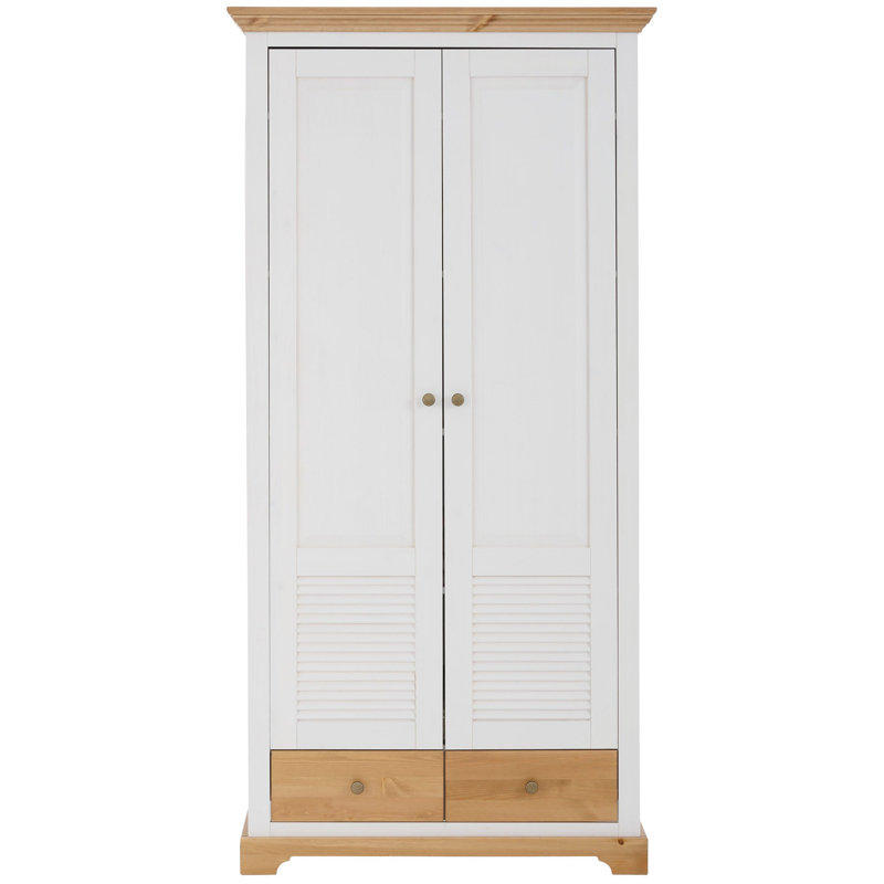 2 Door Wardrobe, White