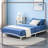 Heavy Duty Metal Platform Bed Frame, Low Profile Bed Frame, Mattress Foundation with Steel Slats Support-938383201-938383203