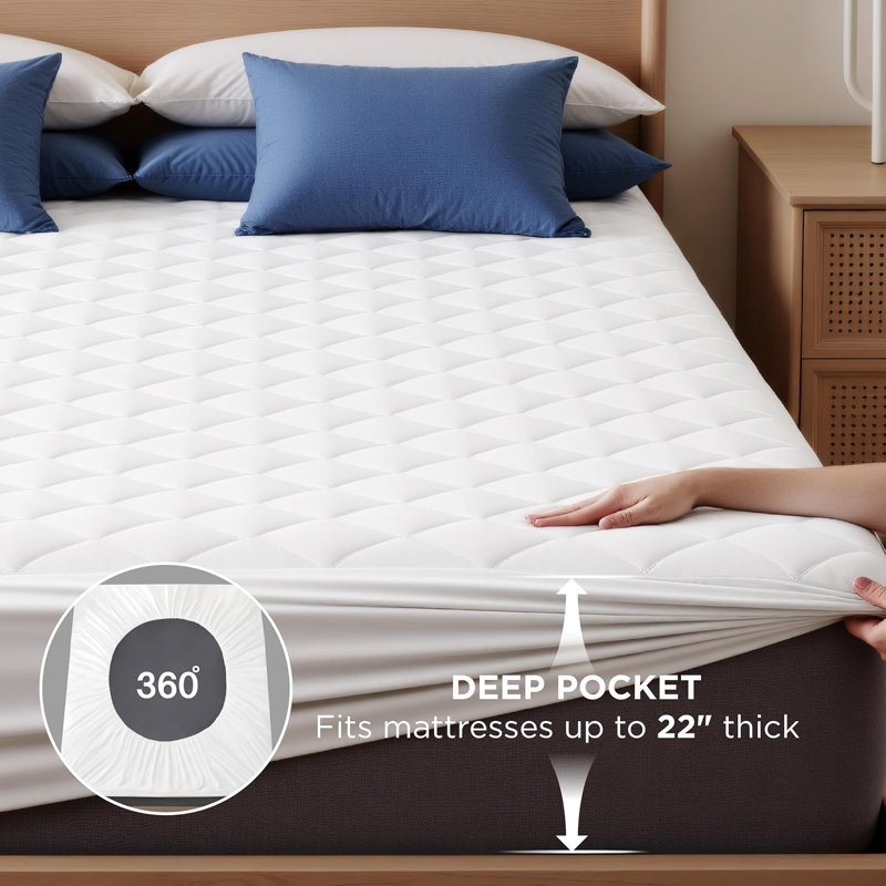 Housse de protection pour matelas imperméable, Grand lit