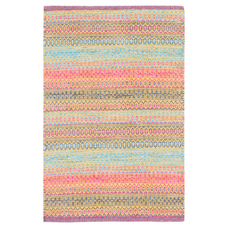Tapis en coton tissé à plat Lindsae, Rectangle 3 pi x 5 pi