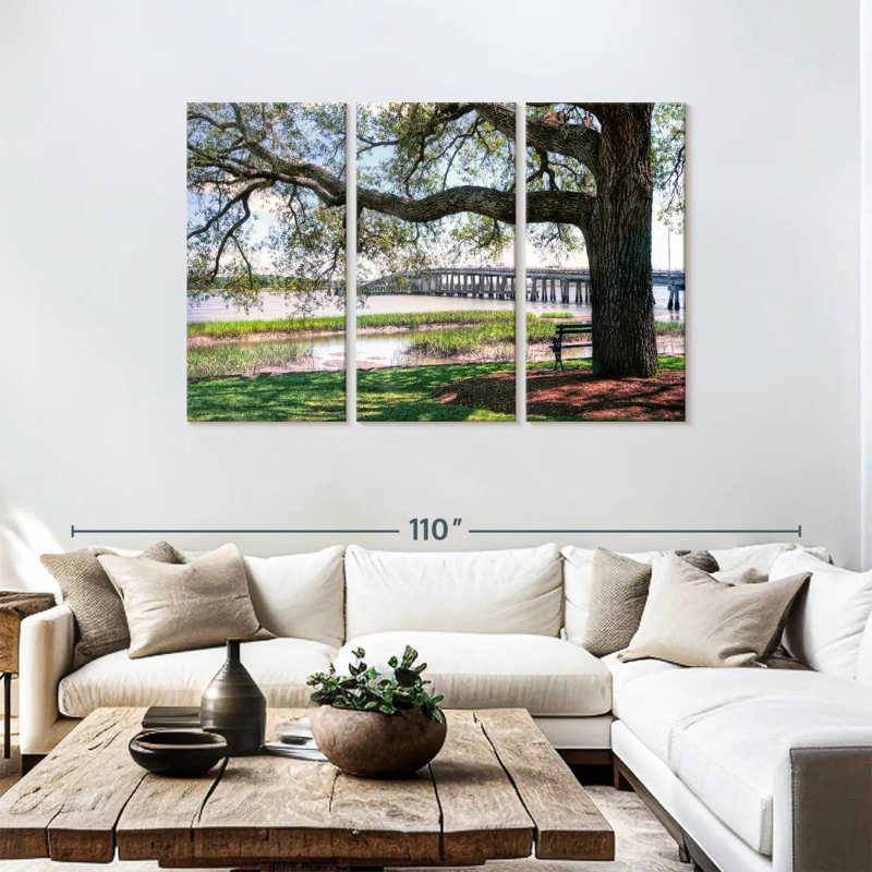 Rorry Harbor Riverside, 48" H x 74" W