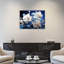 «Serene Petals of White and Blue Orchids», impression sur toile, art mural de qualité supérieure pour le salon, 24 x 32 po