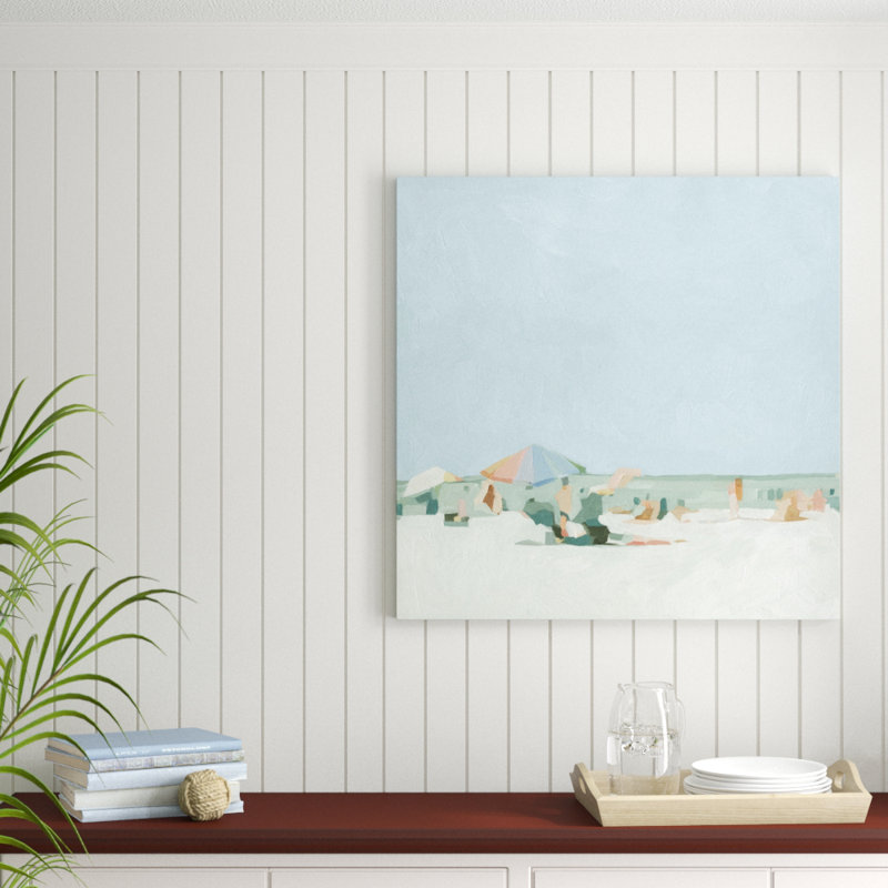 «Summer Palette I» par Emma Scarvey - Peinture sur toile, H 36 po x l 36 po, Toile tendue, Non