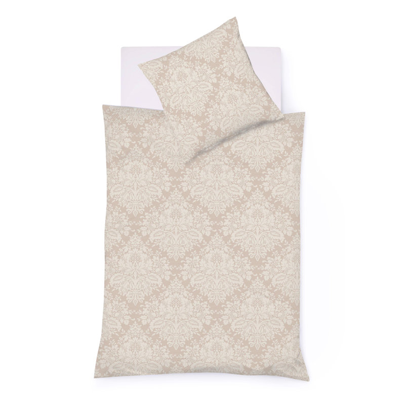 Lech Duvet Cover Set, 155 x 200 cm - 1 Pillowcase (80 x 80 cm), Grey
