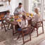 Folding Drop Leaf Dining Table with 4 chairs, Space saving foldable kitchen table, fully assembled, movable wooden butterfly table-698951304-698951306