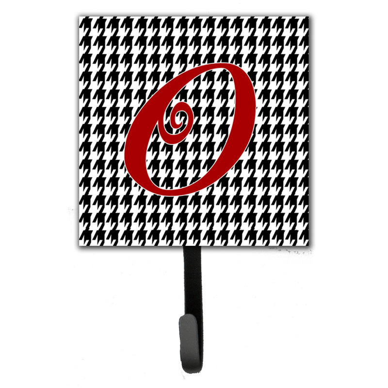 Crochet mural houndstooth monogramme, O