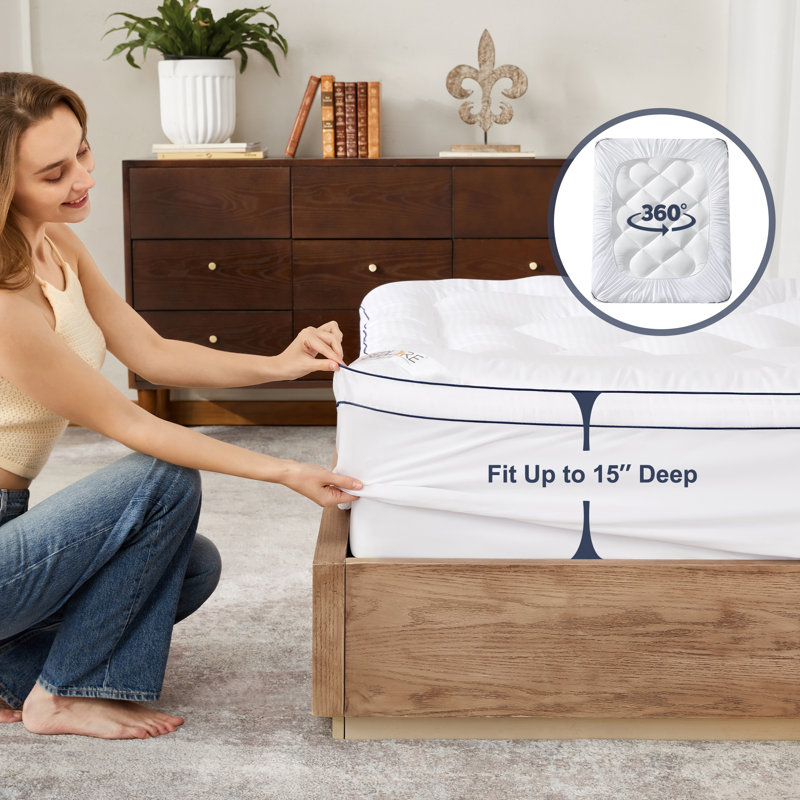 Surmatelas BEDLORE® Cloud, Lit simple, Blanc