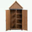 Armoire de rangement extérieure avec tablette et portes doubles