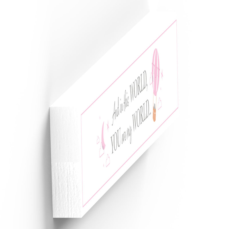 Arjun Text & Numbers Letter Block, White/Pink