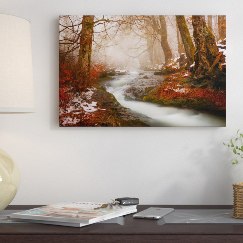 « the matinée walk », reproduction de photo sur toile, H 18 po x l 26 po x P 1,5 po, Toile tendue