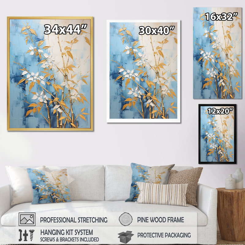 «Blue Mom», impression sur toile, Cadre flottant noir, H 44 po x l 34 po x P 1,5 po