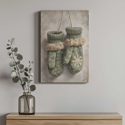 «Winter Mittens» par Jo Moulton, reproduction d'art sur toile