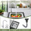  Îlot de cuisine extérieur 42 po avec évier, station de cuisson barbecue et armoire de rangement