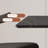 Black Rectangular Solid Wood + Sintered Stone tabletop Dining Table-1612762106