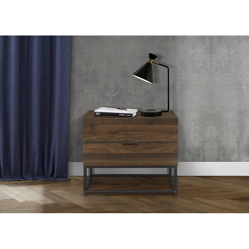 Darwin 2 Drawer Bedside Table