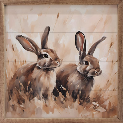 " Brown Two Rabbits "