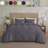 Simply Clean Solid Duvet cover Grey Queen-128367607