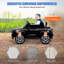 QAB 12V Kids Ride on Truck, voiture électrique homologuée RST avec télécommande parentale, rangement arrière, suspension à ressort, démarrage en douceur, roues auxiliaires, lumières DEL, musique, MP3, noir-104832137