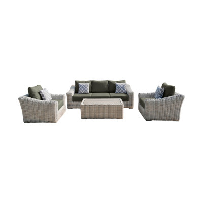 Sommer 5 - Person Patio Conversation Set with Cushions
