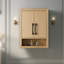 Armoire de rangement murale de salle de bain 24 "avec 2 portes, tablette réglable et tablette ouverte Chambery-96138675