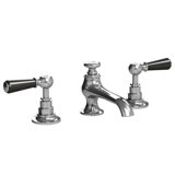 Connaught Black Lever Widespread Bathroom Faucet