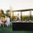 Dejoode Rectangular Wood Metal Folding Outdoor Bar Table , 81.5'' in. W 15'' in. D-748613907