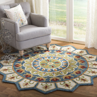 Corine oriental hand-tufted wool and cotton rug