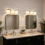 22 po Luminaire de meuble-lavabo moderne à 3 lumières en nickel brossé avec abat-jour en verre blanc gravé de forme ovale-1294918999-1280945865
