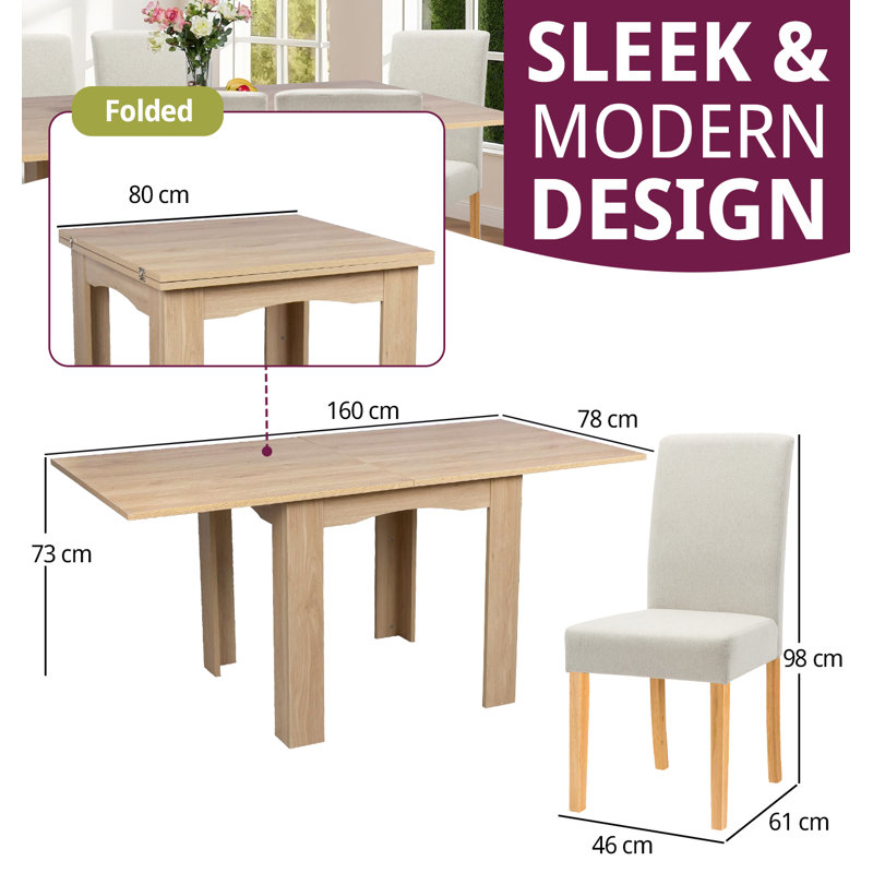 Ludden 6 - Person Dining Set, Beige