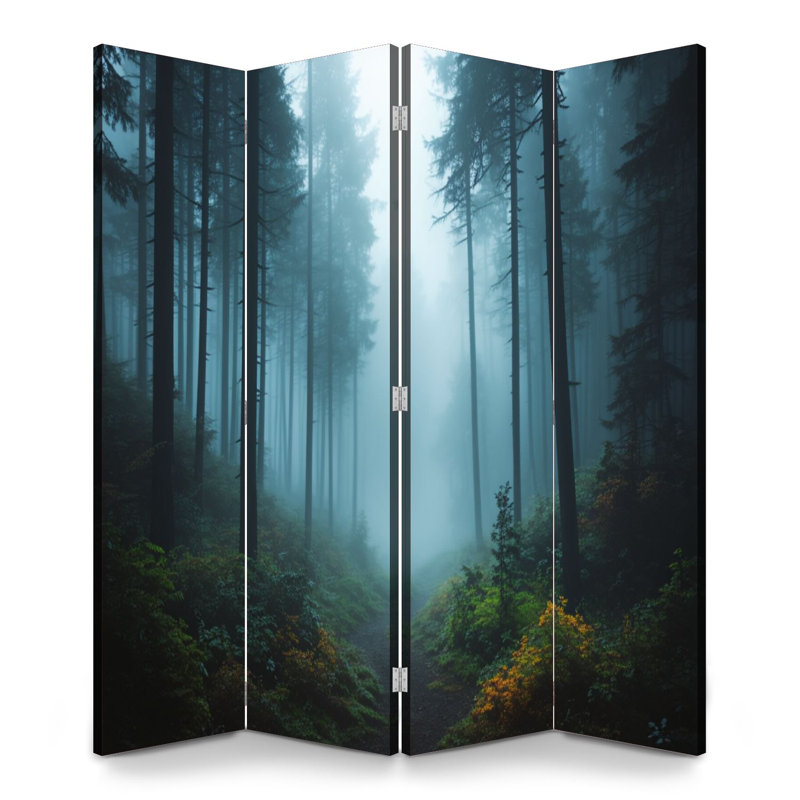 4 panneaux de paravents pliables Royal Misty, 4, H 71 po x l 64 po x P 1 po