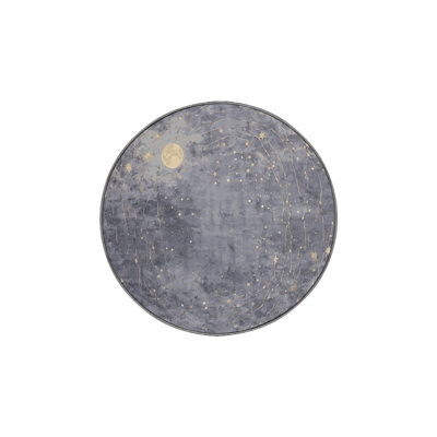 Tapis gris soyeux et moelleux