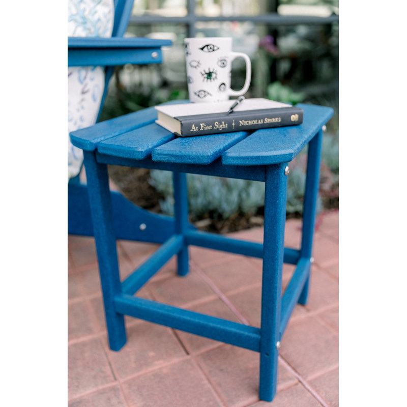 LuXeo Corona 18" HDPE  Side Table, Navy
