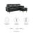 Valour 78" Leather Apartment Sectional Sofa by Modway-136808170