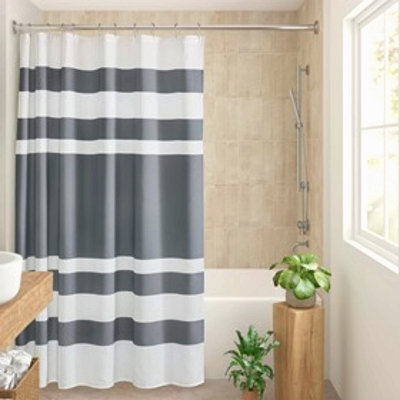 1 rideau de douche 72 po avec traitement 3M bleu foncé