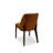Modern Genuine Italian Leather Upholstered Dining Chair with Oak Legs