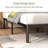 Pruneda Heavy Duty Metal Platform Rounded Edge Bed Frame with Steel Slats Easy Assembly-2018114369