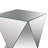 Hanchett Mirrored Glass Top End Table