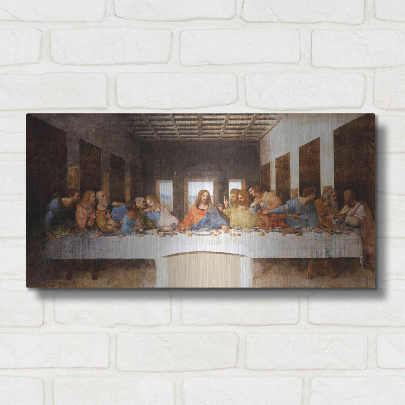 "La Cène" par Leonardo Da Vinci, H 12 po x l 24 po