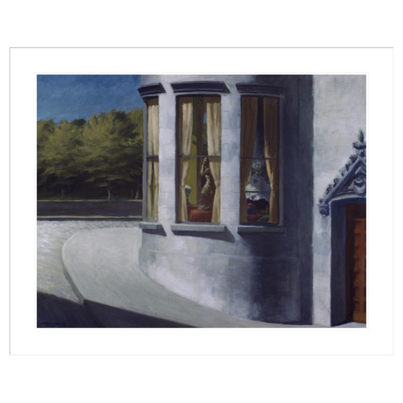 «August in the City» par Edward Hopper - impression giclée encadrée, H 33,5 po x l 41,27 po