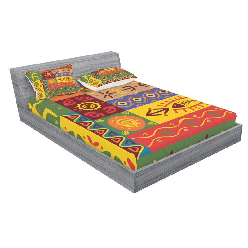 Microfiber Sheet Set, Full Sheet Set with Fitted Sheet