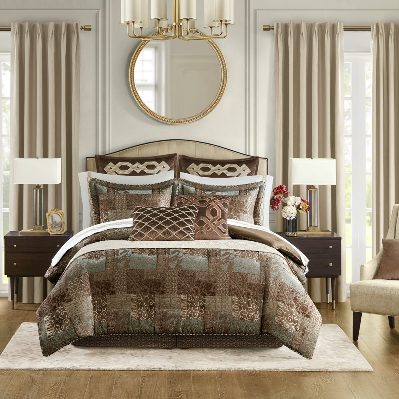 Luxury Bedding Sets Polyester Cal King Chenille Jacquard For Home