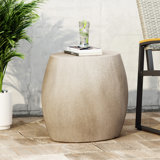 Outdoor/Indoor Lightweight Concrete (MGO) Oval Side Table