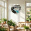 Horloge murale en verre Canyon River-375071409