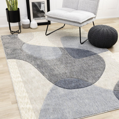 Tapis crème et gris Solum