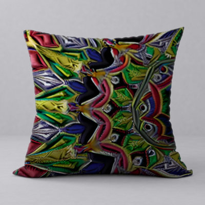 Floral Reversible Throw Pillow