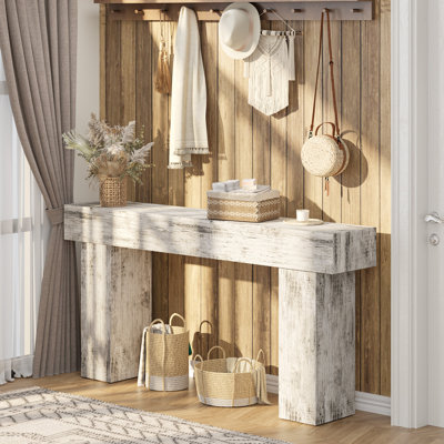 63" Console Table, Farmhouse Entryway Table for Living Room