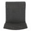 Ensemble de 2 tabourets de bar 29 po en rotin PE sans accoudoirs, brun foncé