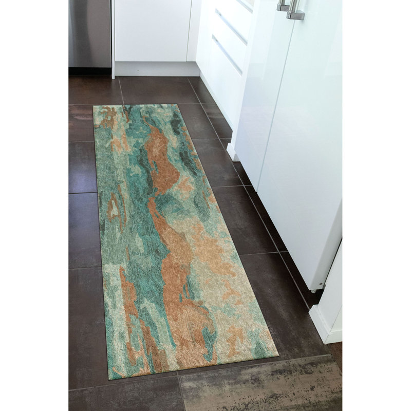 Tasley Wool Abstract Indoor Rug, Runner 2' x 7'5"