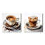 «Brown Watercolor Espresso I - Coffee», ensemble de 2 reproductions d'art-1123159901